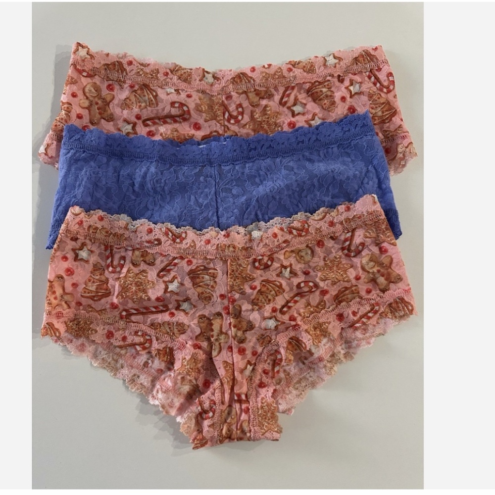 NEW Hanky Panky Assorted 3- Pack Boyshorts Size S